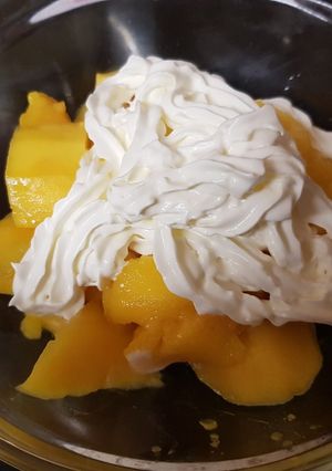 A picture of My Delicious Mango & Cream 😍.