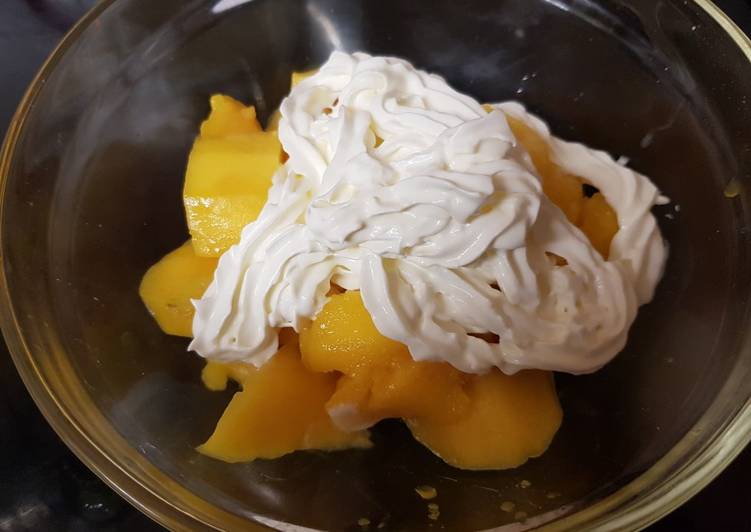 Steps to Make Perfect My Delicious Mango &amp; Cream 😍