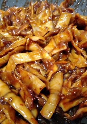 Hình của món Mực rim me.