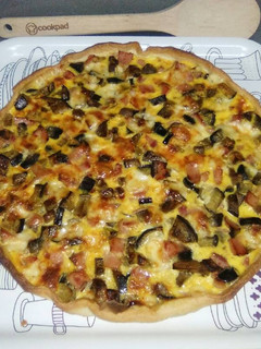 Una foto de Quiche de berenjena y jamón