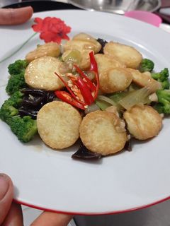 Foto resep Cah brokoli, silk tofu, jamur kuping