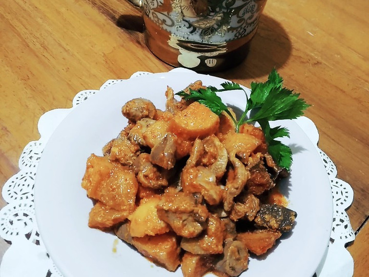 Resep Sambal goreng kentang ampela ati Anti Gagal