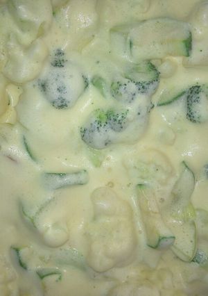 Una foto de Vegetales capeados al horno c/ caldillo a la Mario, s