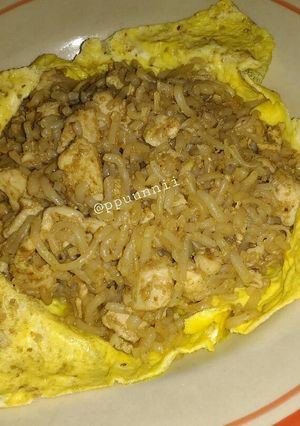 Foto resep Chicken Omurice Shirataki (Keto Friendly)
