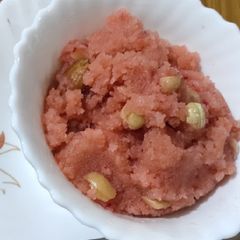 Strawberry chocolate halwa A picture of Strawberry chocolate halwa.