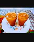 Tasty yummy mango ice tea