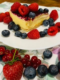 O poză a rețetei Cheesecake cu fructe de pădure 🫐🍓🫐🍓.