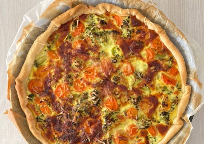 Quiche aux légumes et jambon