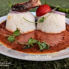 A picture of Rohu Fish Curry.