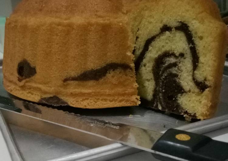 Resep Marmer cake (based butter cake) yang Bisa Manjain Lidah