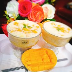 A picture of Mango tapioca drinks🥭.