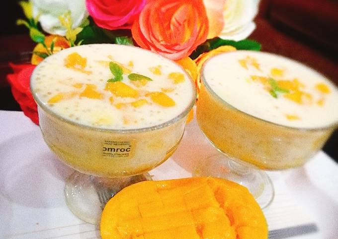 Mango tapioca drinks🥭 Recipe