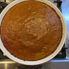 Healthy Crustless Pumpkin Pie for left over Halloween pumpkins A picture of Healthy Crustless Pumpkin Pie for left over Halloween pumpkins.