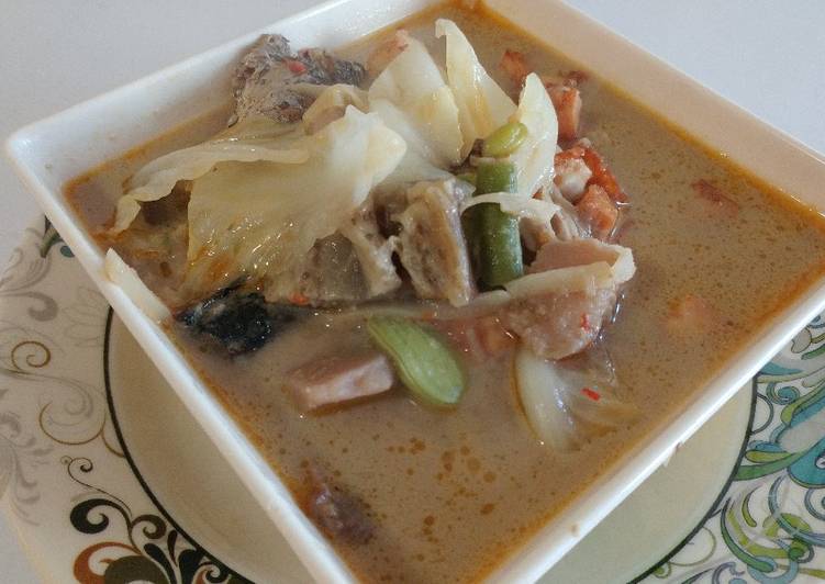 Langkah membuat Sayur Lodeh Campur legit