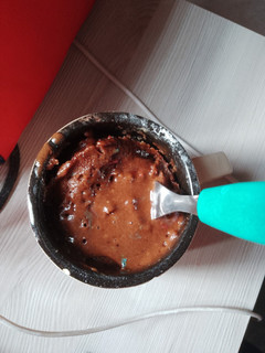 Una foto de Torta de chocolate en microondas