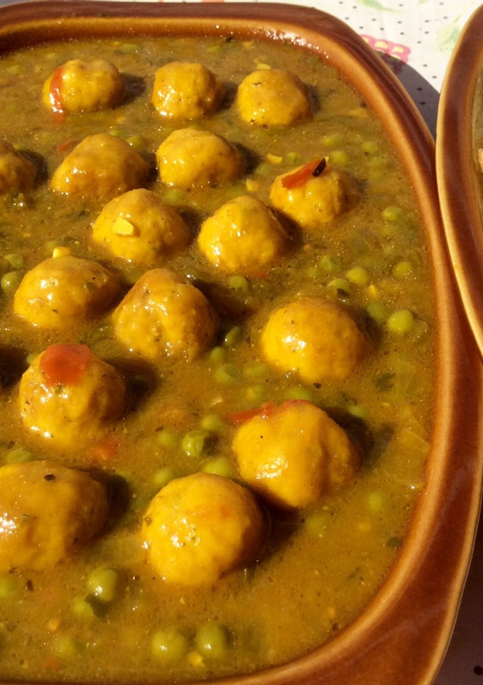 Una foto de Albóndigas de pollo en amarillo 🥄