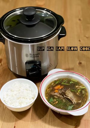 Foto resep Sup Iga Sapi Slow Cooker Russel Hobbs