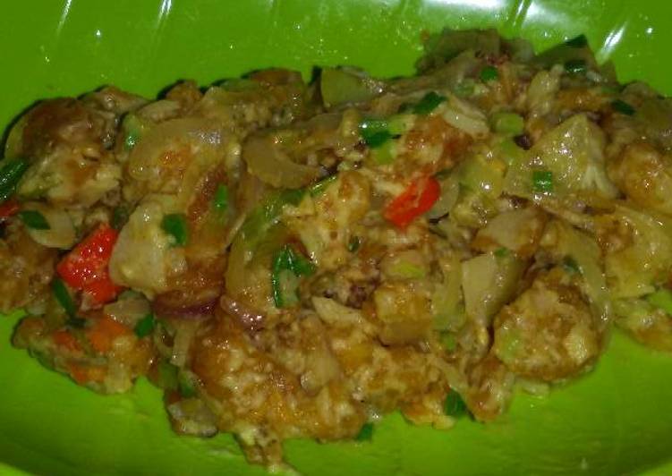 Cumi masak telor asin 👌