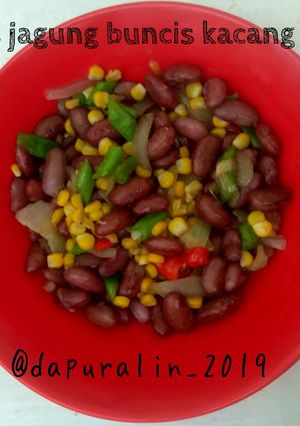 Foto resep Tumis Jagung Buncis Kacang Merah
