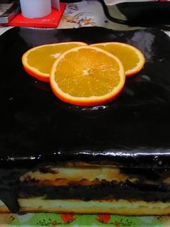 Mézes krémes torta recept fotója