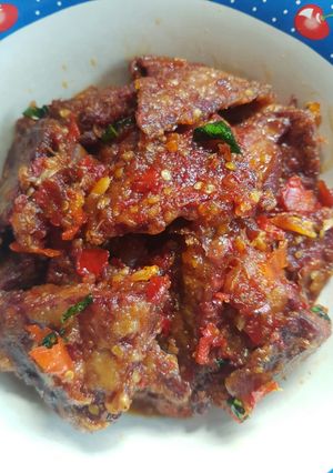 Foto resep Paru goreng pedas
