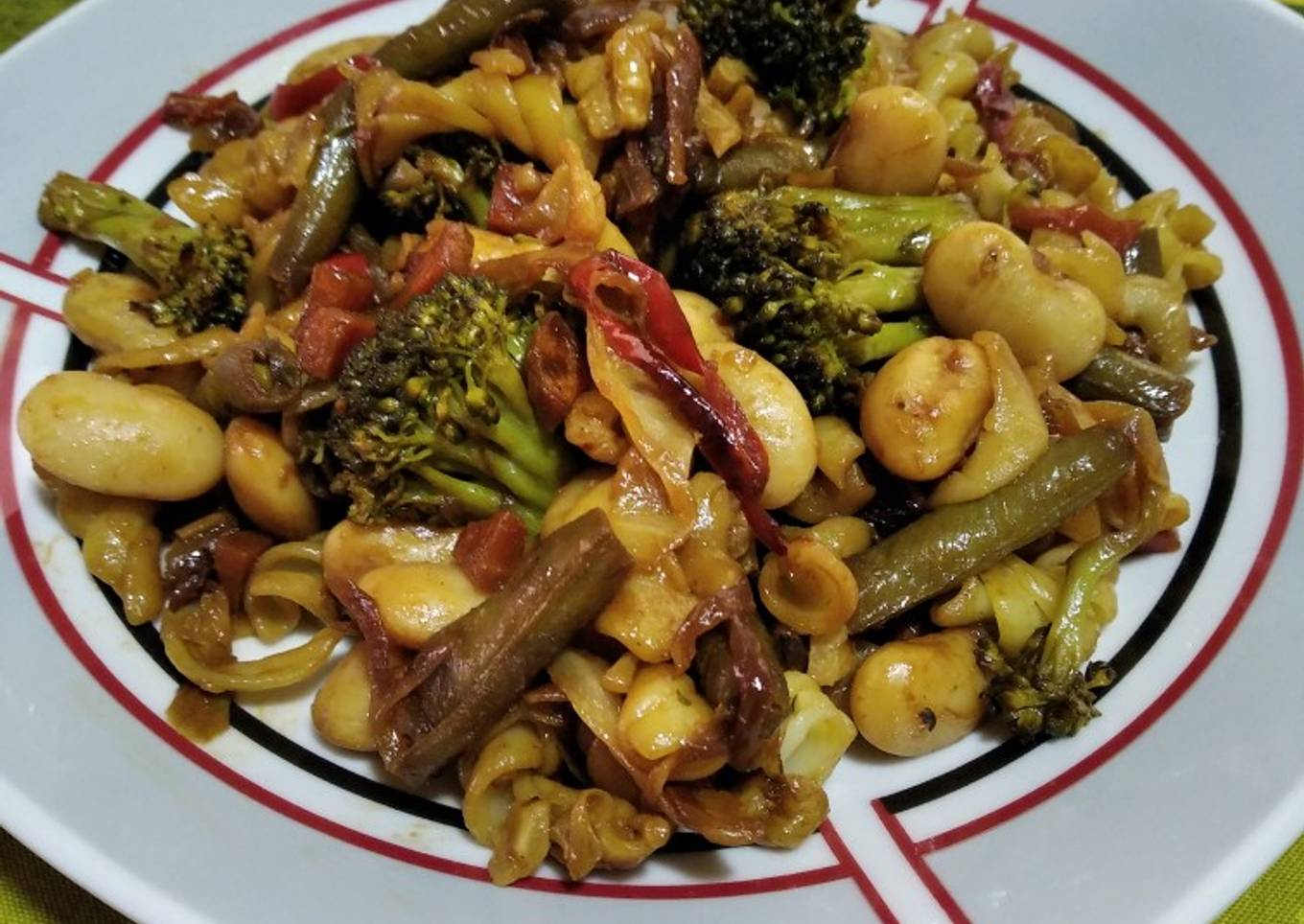 Salteado de verduras ¡en 30 minutos! -vegano-💚💪🏻 :)