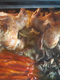 Una foto de Pollo al horno