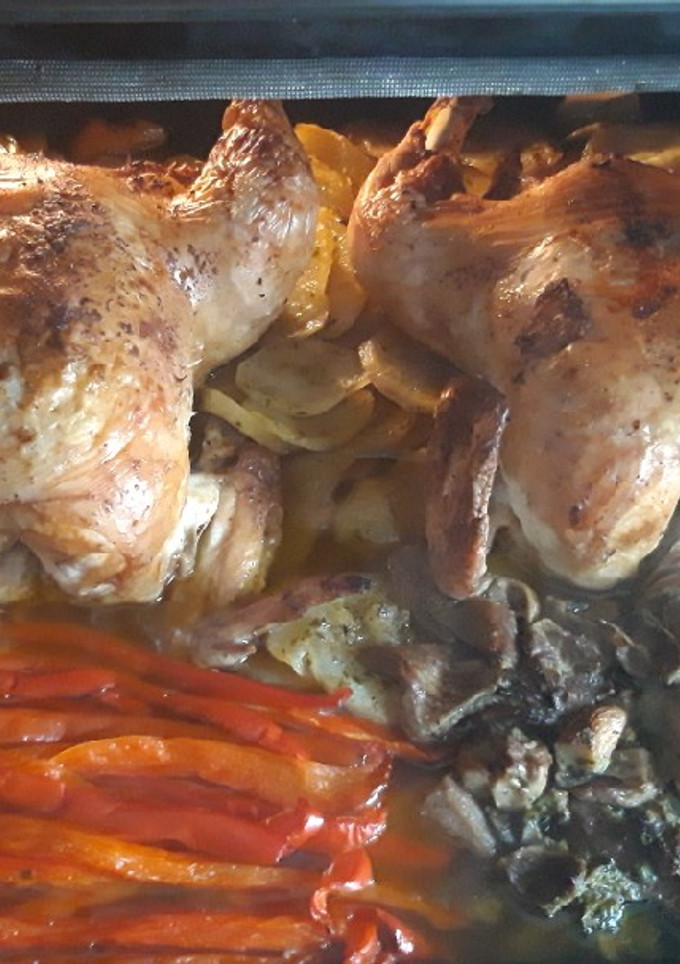 Una foto de Pollo al horno