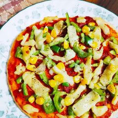 A picture of Quick homemade pizza.