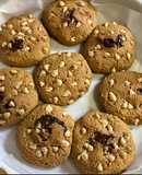 Galletas de avena y maní con relleno de chocolate 💘