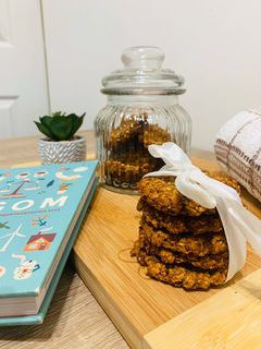 Mézes zabkeksz recept fotója