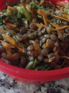 Una foto de Ensalada de lentejas