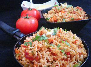 A picture of Tava pulao.