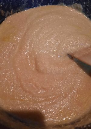 Una foto de Salsa de verdura y almendra para acompañar