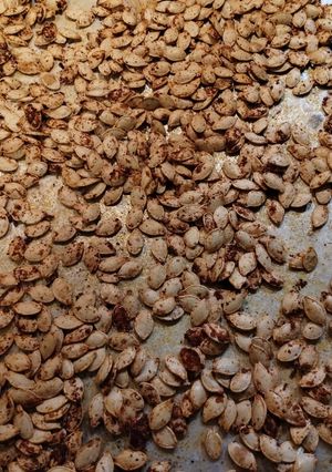 A picture of Roasted Pumpkin Seeds.