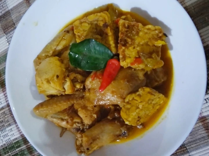 Cara Gampang Membikin Resep Ungkep ayam tempe pedas with bumbu racik yang Bikin Ngiler Anti Ribet, Bikin Ngiler