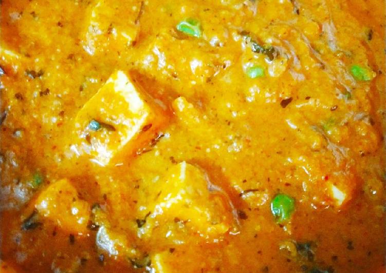 Now You Can Have Your Matar paneer curry