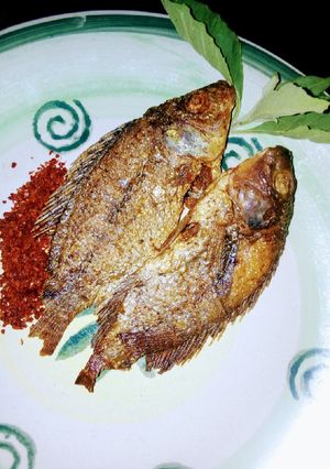 A picture of Sauced tilapia fry fish.