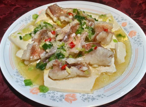 豆腐蒸海鱸魚片 的食譜成品照片