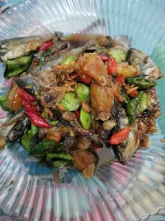 Foto resep Tumis ikan asin peda