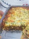 Cheese layered pasta bake