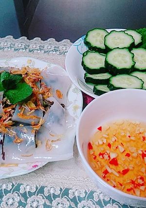 Hình của món Bánh cuốn Việt Nam.