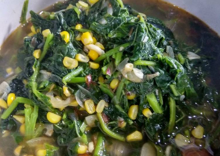 Tumis Bayam Jagung