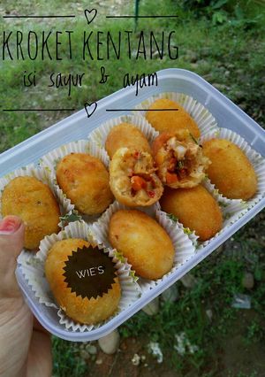 Foto resep KROKET KENTANG (isi sayuran dan ayam)
