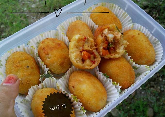 Resep Kroket Kentang Isi Sayuran Dan Ayam Oleh Wies Kitchen Cookpad