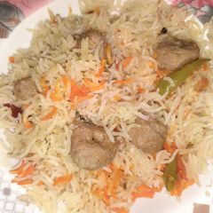 Soya chunks biryani A picture of Soya chunks biryani.