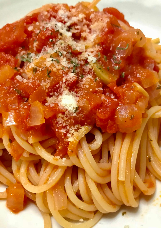 Una foto de Spaghetti all'Arrabbiata en mi estilo