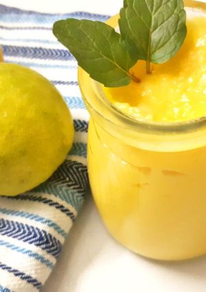 A picture of Lemon Curd no sugar, eggless.