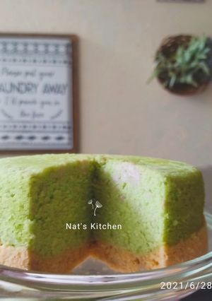 Foto resep Bolu Talas Pandan