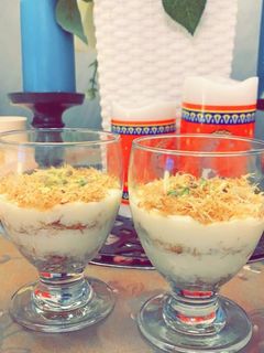 صورة لوصفة كاسات الكنافة
